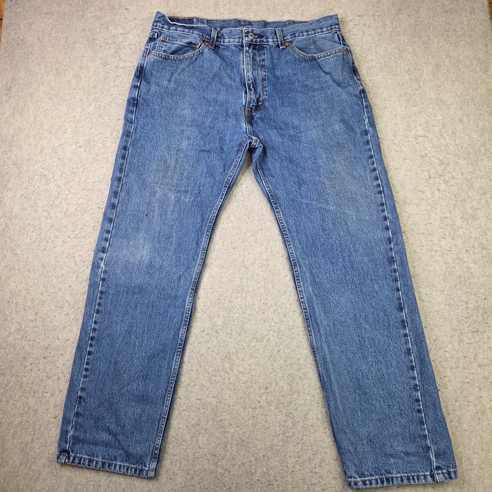 Levi's 505 Jeans Mens 38x32 Blue Denim Regular Fit 100% Cotton Straight Leg